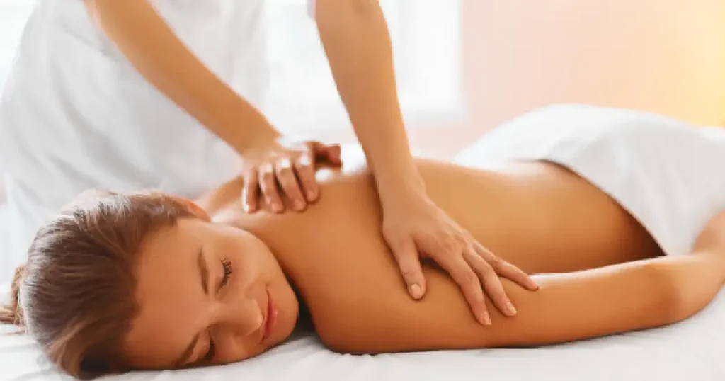 A woman receiving a Massage Therapy in Princeton ,WV